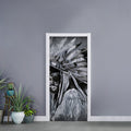 Monochrome Native Indian Portrait Print Door Sticker