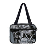 Monochrome Native Indian Portrait Print Double Strap Bible Bag