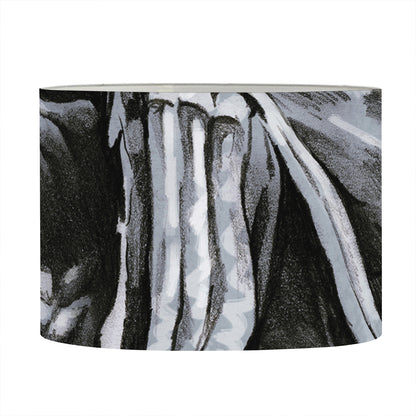 Monochrome Native Indian Portrait Print Drum Lamp Shade