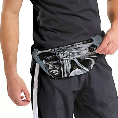 Monochrome Native Indian Portrait Print Fanny Pack