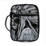 Monochrome Native Indian Portrait Print Front Pocket Bible Bag