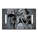 Monochrome Native Indian Portrait Print Golf Cart Seat Cover