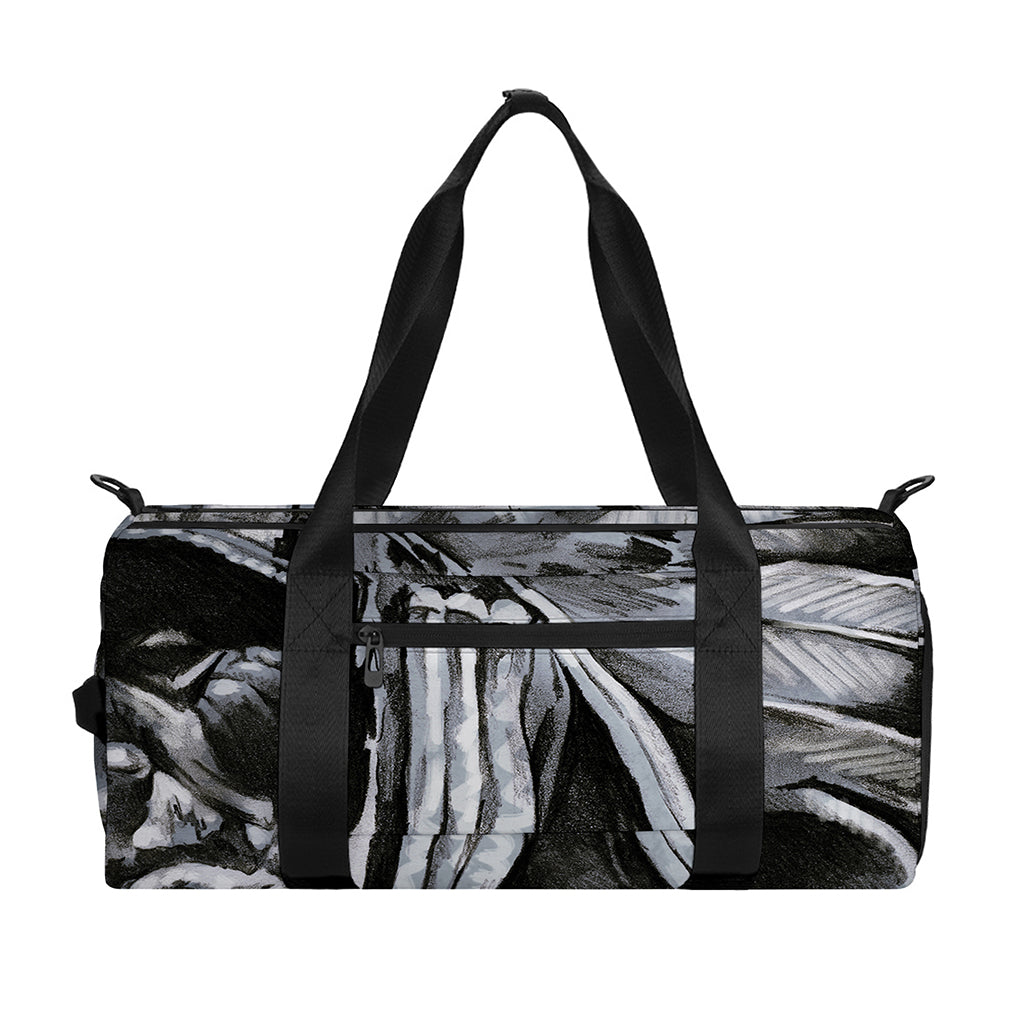 Monochrome Native Indian Portrait Print Gym Bag
