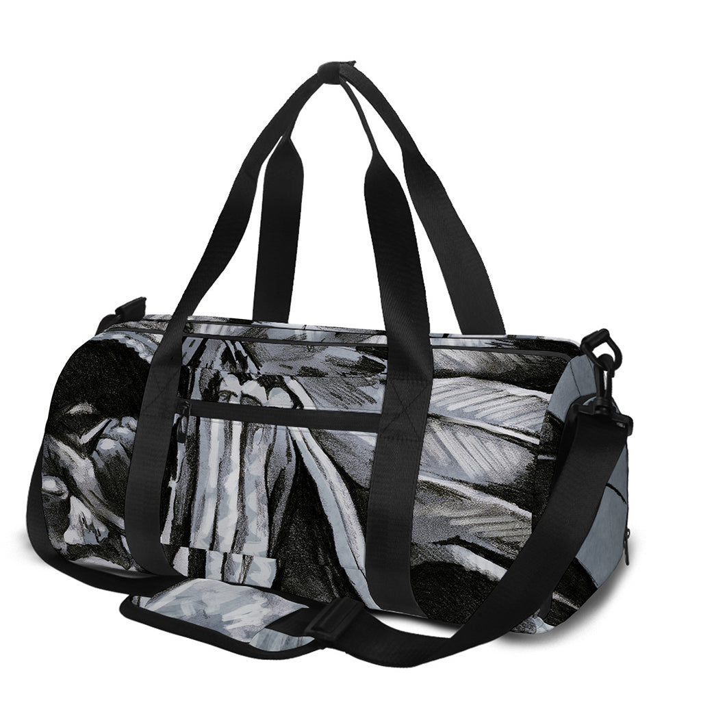 Monochrome Native Indian Portrait Print Gym Bag