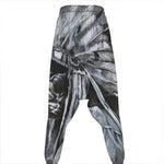 Monochrome Native Indian Portrait Print Hammer Pants