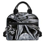 Monochrome Native Indian Portrait Print Insulated Lunch Bag
