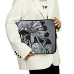 Monochrome Native Indian Portrait Print Laptop Sleeve