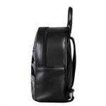 Monochrome Native Indian Portrait Print Leather Backpack