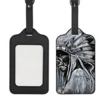 Monochrome Native Indian Portrait Print Luggage Tag