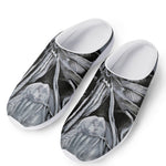 Monochrome Native Indian Portrait Print Mesh Casual Shoes