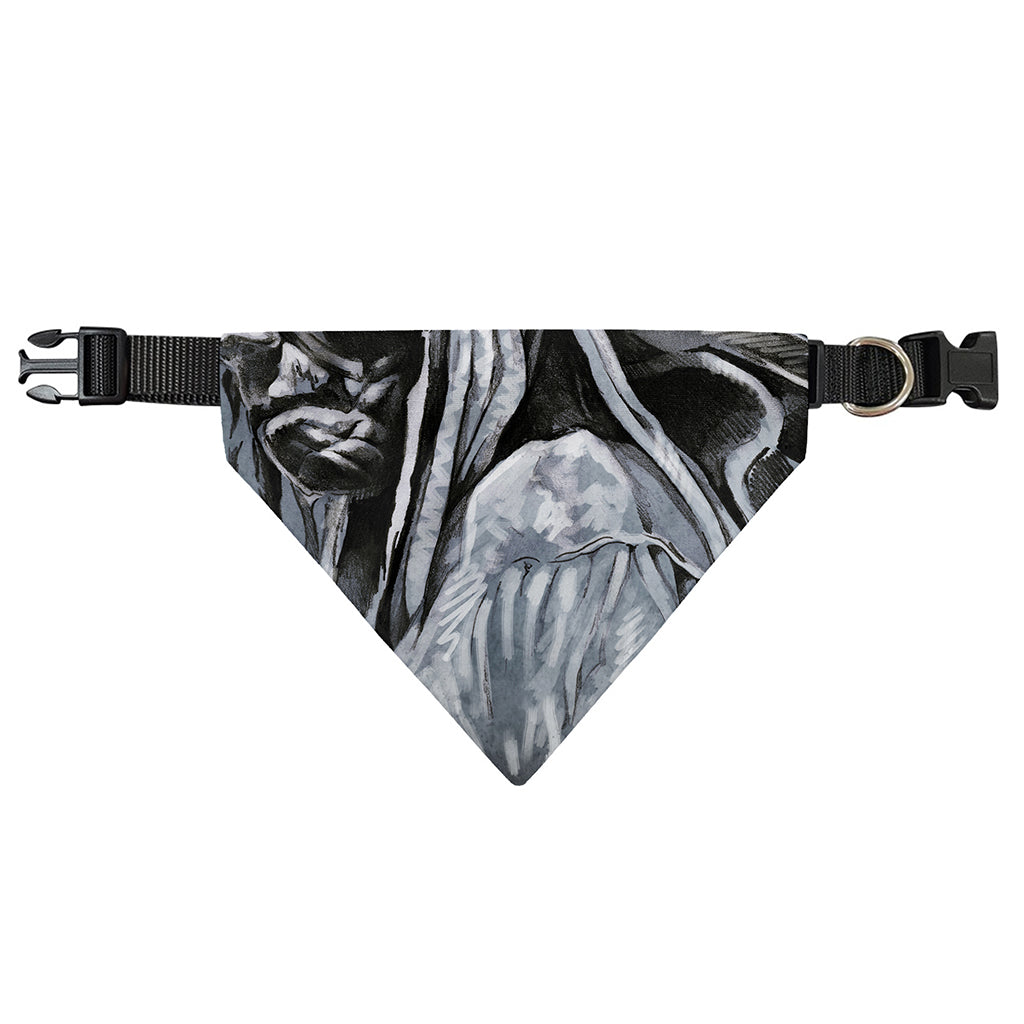 Monochrome Native Indian Portrait Print Over The Collar Dog Bandana