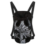 Monochrome Native Indian Portrait Print Pet Carrier Backpack