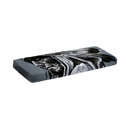 Monochrome Native Indian Portrait Print Piano Keyboard Cover
