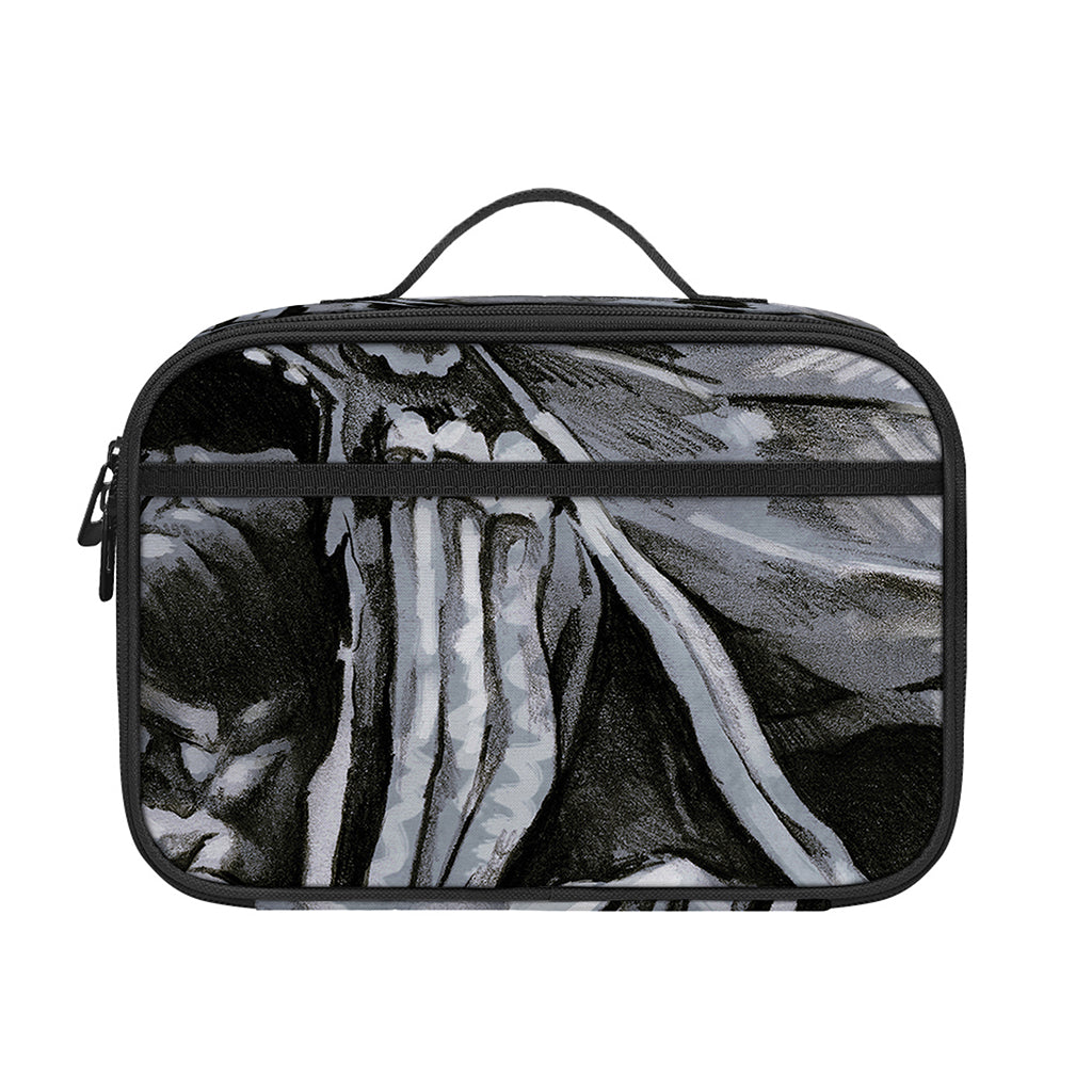Monochrome Native Indian Portrait Print Portable Lunch Bag