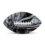Monochrome Native Indian Portrait Print Rugby Ball