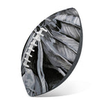 Monochrome Native Indian Portrait Print Rugby Ball