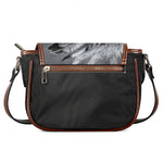 Monochrome Native Indian Portrait Print Saddle Bag