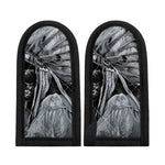 Monochrome Native Indian Portrait Print Skillet Handle Cover
