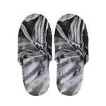 Monochrome Native Indian Portrait Print Slippers