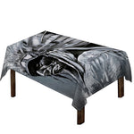 Monochrome Native Indian Portrait Print Tablecloth
