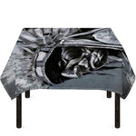 Monochrome Native Indian Portrait Print Tablecloth