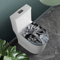 Monochrome Native Indian Portrait Print Toilet Lid Cover