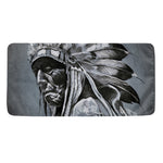 Monochrome Native Indian Portrait Print Towel