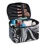 Monochrome Native Indian Portrait Print Travel Makeup Bag