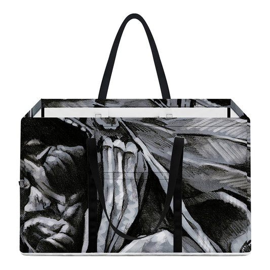 Monochrome Native Indian Portrait Print Utility Tote Bag