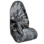Monochrome Native Indian Portrait Print Waterproof Car Seat Cover