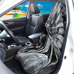 Monochrome Native Indian Portrait Print Waterproof Car Seat Cover