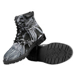 Monochrome Native Indian Portrait Print Work Boots