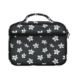 Monochrome Plumeria Pattern Print Briefcase Bible Bag