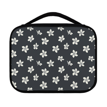Monochrome Plumeria Pattern Print Classic Bible Case