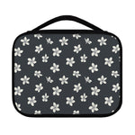 Monochrome Plumeria Pattern Print Classic Bible Case