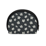 Monochrome Plumeria Pattern Print Coin Purse