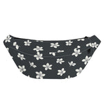 Monochrome Plumeria Pattern Print Fanny Pack