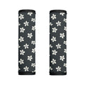 Monochrome Plumeria Pattern Print Handle Covers