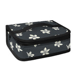 Monochrome Plumeria Pattern Print Small Lunch Bag