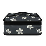 Monochrome Plumeria Pattern Print Small Lunch Bag