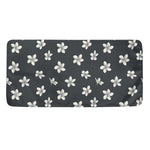Monochrome Plumeria Pattern Print Towel