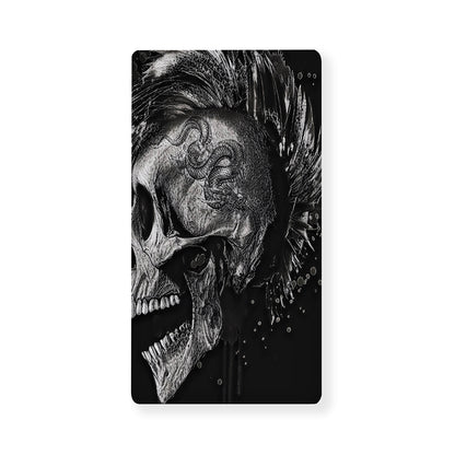 Monochrome Punk Skull Print Baby Crib Sheet