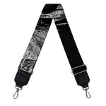 Monochrome Punk Skull Print Bag Strap