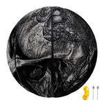 Monochrome Punk Skull Print Basketball