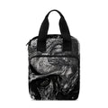Monochrome Punk Skull Print Bible Tote Bag