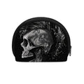 Monochrome Punk Skull Print Coin Purse