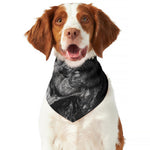 Monochrome Punk Skull Print Dog Bandana