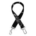 Monochrome Punk Skull Print Dog Seat Belt