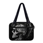 Monochrome Punk Skull Print Double Strap Bible Bag