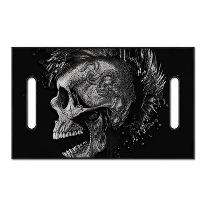 Monochrome Punk Skull Print Golf Cart Seat Cover